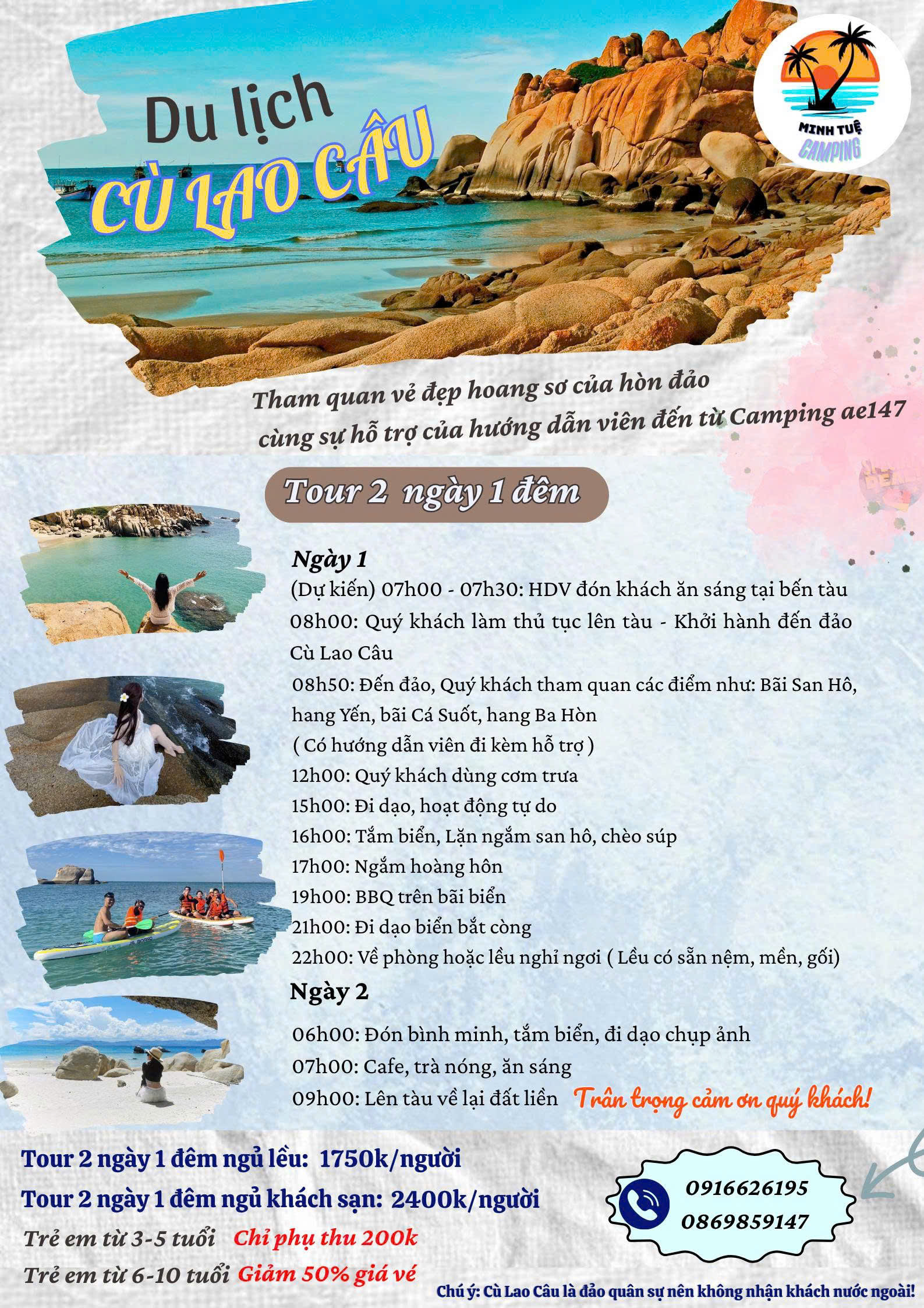 Tour 2 ngày 1 đêm
